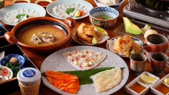 高級食材的河豚和甲魚輕鬆品嚐