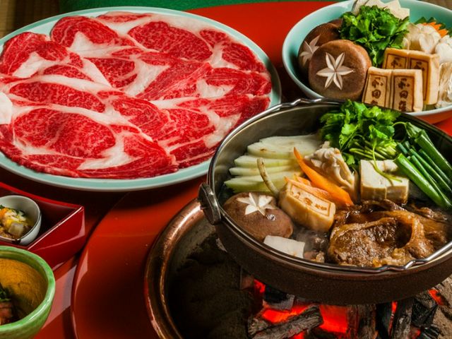 Savoring the carefully raised Matsusaka beef from their own farm.