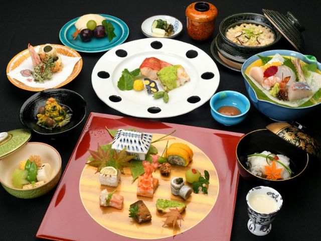 现代名工受奖的厨师所制作的传统日本料理