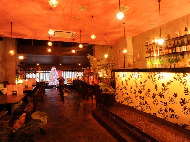 品味京都時尚裝潢的餐廳。