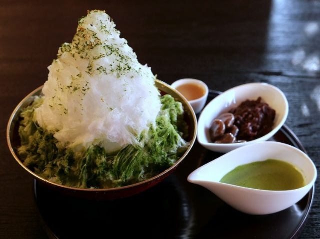 京都・祇园的名店首次进驻大阪。对素材的执着带来至福的甜品