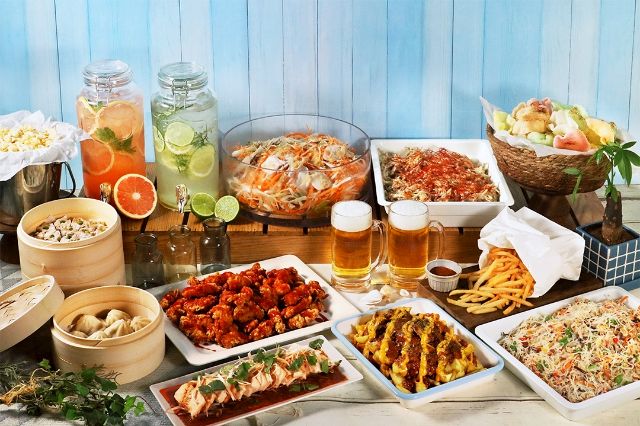 3. 全方案，附贈熟食吃到飽＆飲料喝到飽