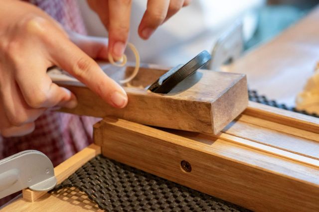 Apprentice for a day! Chopstick making with classical artisan tools in Tokyo