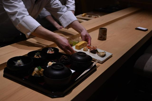 Traditional Japanese Breakfast at Ginza Inaba