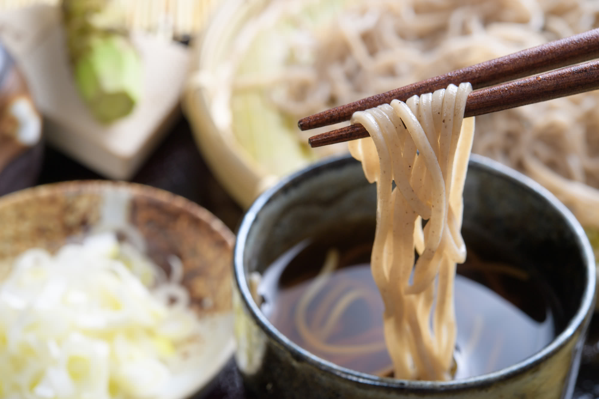 3.竹籠蕎麥麵的吃法